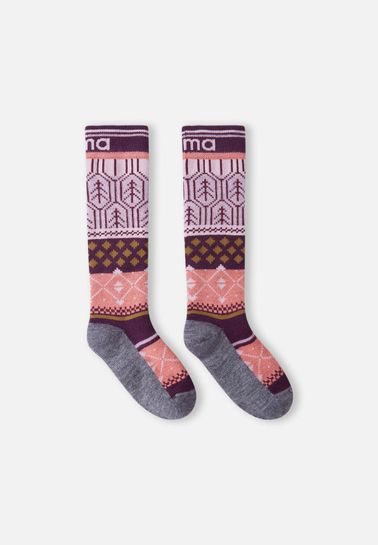 Merino Wool Blend Tall Ski Socks - Suksee